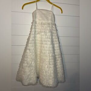 David's Bridal White Kids Dress